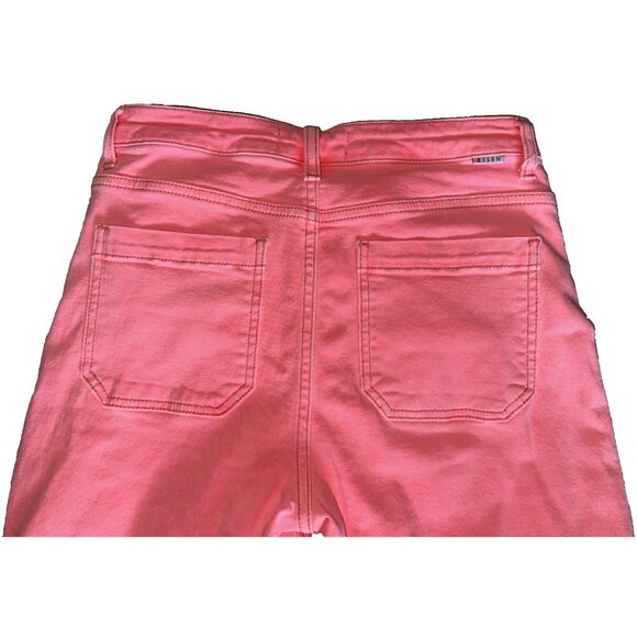 Freckled Poppy X RISEN LOS ANGELES Jeans Pants SZ 7 28X32 Pink Tummy Control - Picture 7 of 16